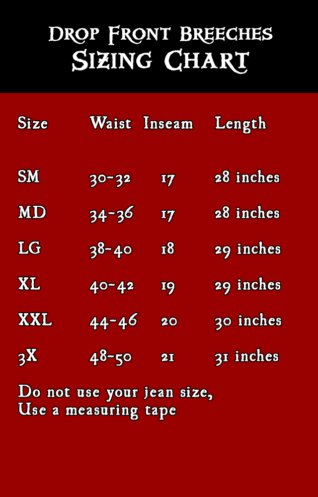 Drop Front Breeches