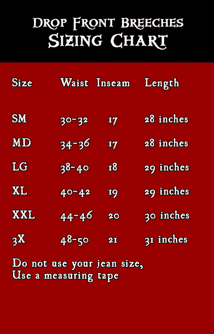 Drop Front Breeches