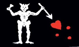Edward Teach (Black Beard) Pirate Flag