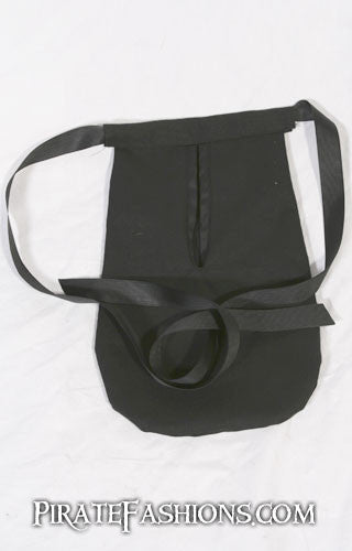 Ladies Pocket Pirate Black Flat View