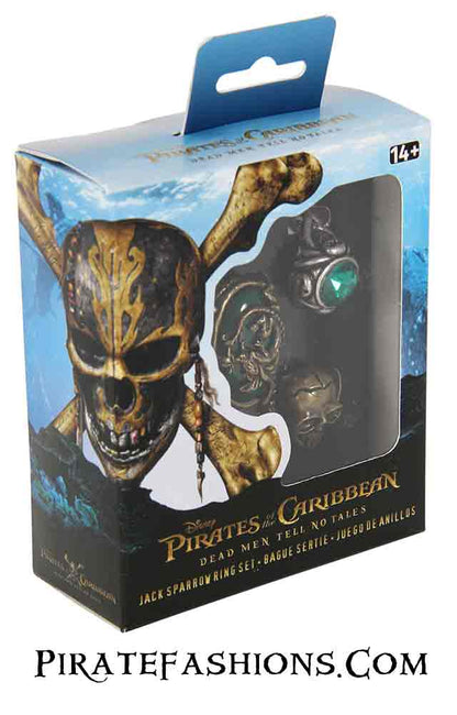 Jack Sparrow Ring Set
