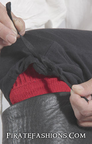 breeches knee tie detail