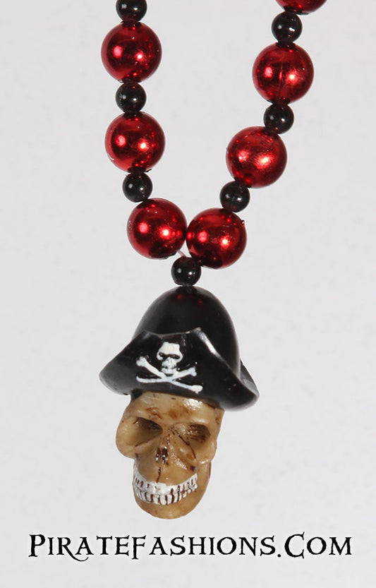 Pirate Skull with Hat Specialty Bead